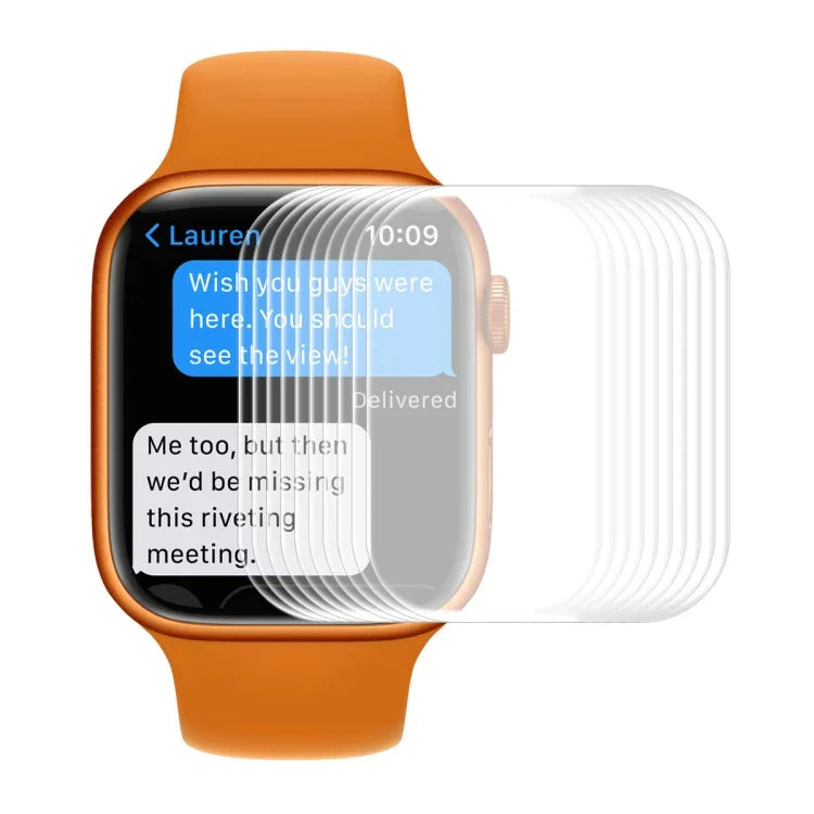 ENKAY Hat-Prince 3D Displayschutzfolie aus gehärtetem Glas mit abgerundeten Kanten für Apple Watch Series 9 / 8 / 7 (41 mm), 1 Stück, 2 Stück, 5 Stück, 10 Stück