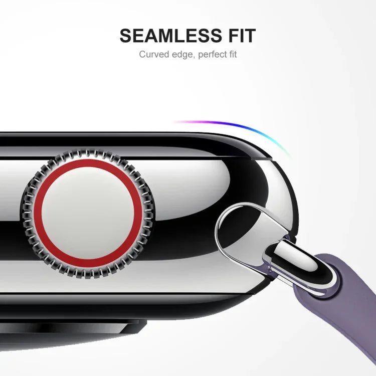ENKAY Hat-Prince 3D Displayschutzfolie aus gehärtetem Glas mit abgerundeten Kanten für Apple Watch Series 9 / 8 / 7 (45 mm), 1 Stück, 2 Stück, 5 Stück, 10 Stück