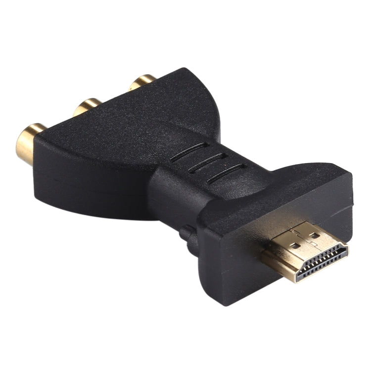 Vergoldeter HDMI-Stecker zu 3 RGB RCA Video-Audio-Adapter AV-Komponenten-Konverter für DVD-Projektor, HDMI