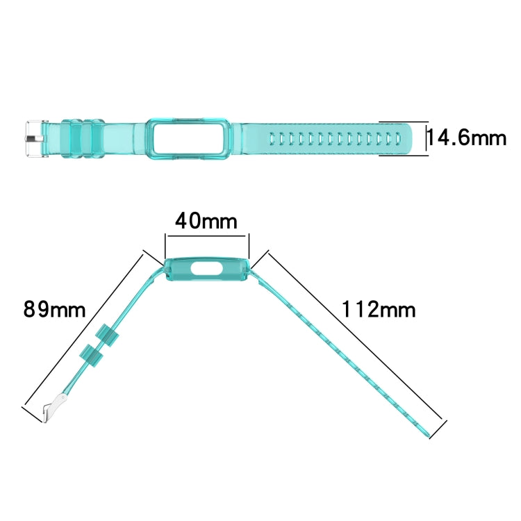 Transparent Silicone Integrated Watch Strap, For Fitbit Luxe, For Fitbit inspire 2, For Fitbit inspire HR, For Fitbit inspire, For Fitbit Ace 3, For Fitbit Ace 2