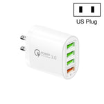 QC-04 QC3.0 + 3 x USB 2.0 Multi-Port-Ladegerät für Mobiltelefone und Tablets, US-Stecker, US-Stecker
