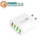QC-04 QC3.0 + 3 x USB 2.0 Multi-Port-Ladegerät für Mobiltelefone und Tablets, US-Stecker, US-Stecker