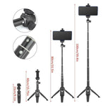 Yunteng YT-9928 3-in-1 Handstativ, Monopod Selfie-Stick, Bluetooth-Fernauslöser für alle Smartphones