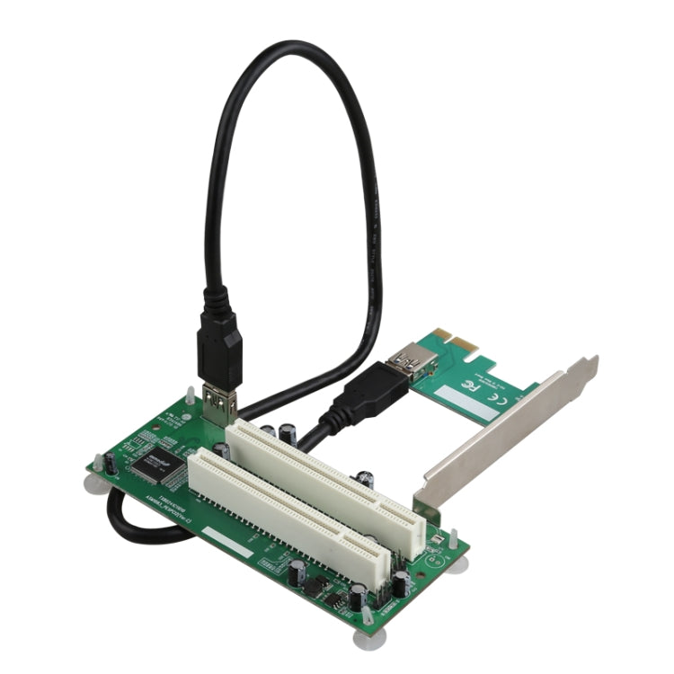 PCIe-zu-Dual-PCI-Steckplatz-Adapterkarte USB 3.0 Erweiterungskarte