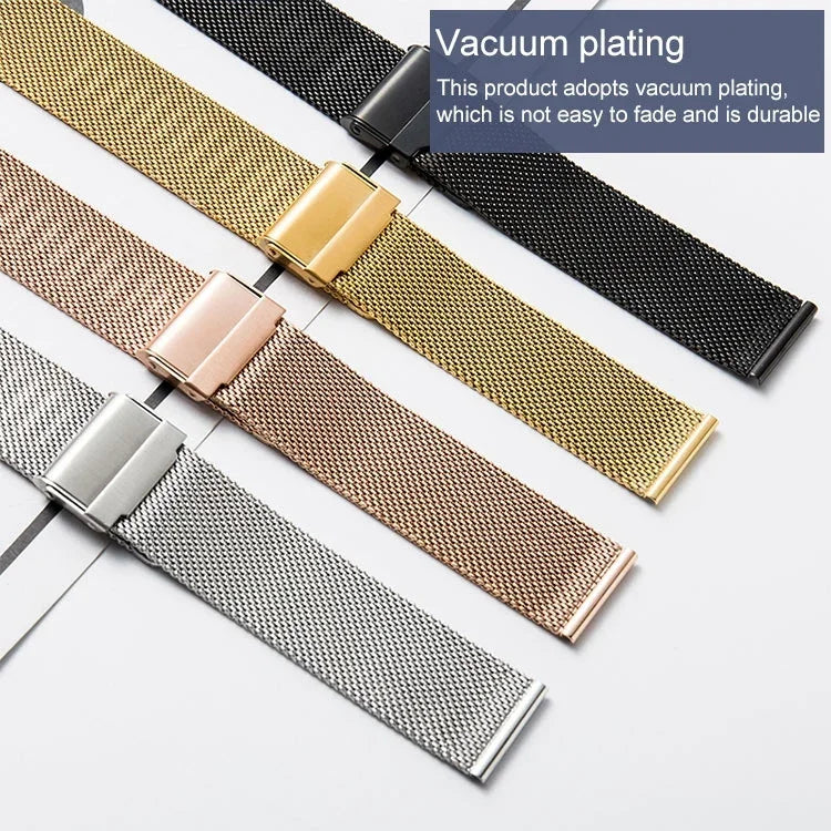 Milan Meta Armband für Apple Watch Series 7 (41 mm), 6, SE, 5 und 4 (40 mm), 3, 2 und 1 (38 mm), 7 (45 mm), 6, SE, 5 und 4 (44 mm) und 3, 2 und 1 (42 mm)