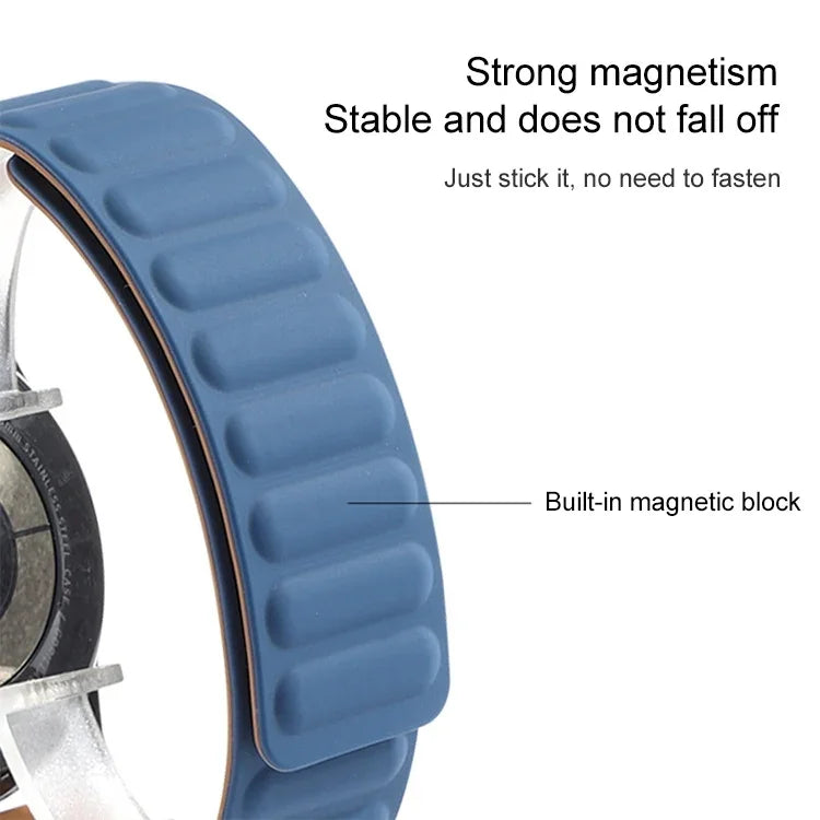Magnetisches Silikon-Uhrenarmband, für Samsung Galaxy Watch 3 41 mm R850, Samsung Galaxy Gear Sport und Samsung Galaxy Watch Active