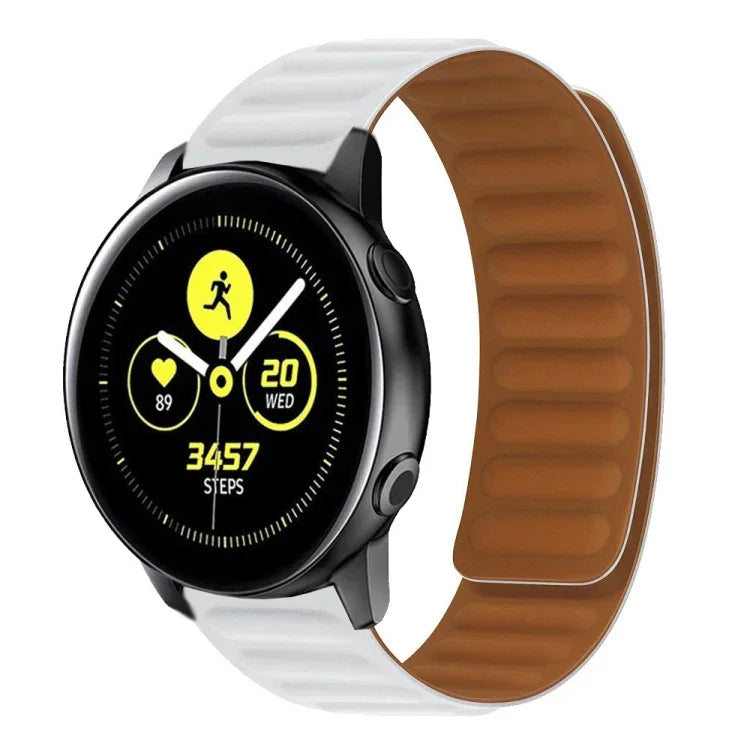 Magnetisches Silikon-Uhrenarmband, für Samsung Galaxy Watch 3 41 mm R850, Samsung Galaxy Gear Sport und Samsung Galaxy Watch Active