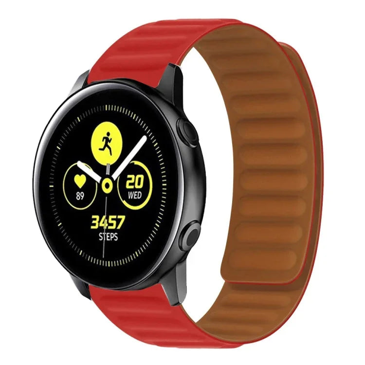 Magnetisches Silikon-Uhrenarmband, für Samsung Galaxy Watch 3 41 mm R850, Samsung Galaxy Gear Sport und Samsung Galaxy Watch Active