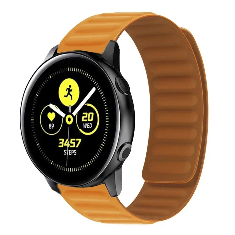 Magnetisches Silikon-Uhrenarmband, für Samsung Galaxy Watch 3 41 mm R850, Samsung Galaxy Gear Sport und Samsung Galaxy Watch Active