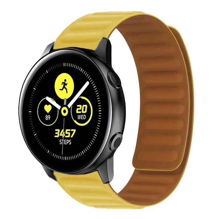 Magnetisches Silikon-Uhrenarmband, für Samsung Galaxy Watch 3 41 mm R850, Samsung Galaxy Gear Sport und Samsung Galaxy Watch Active