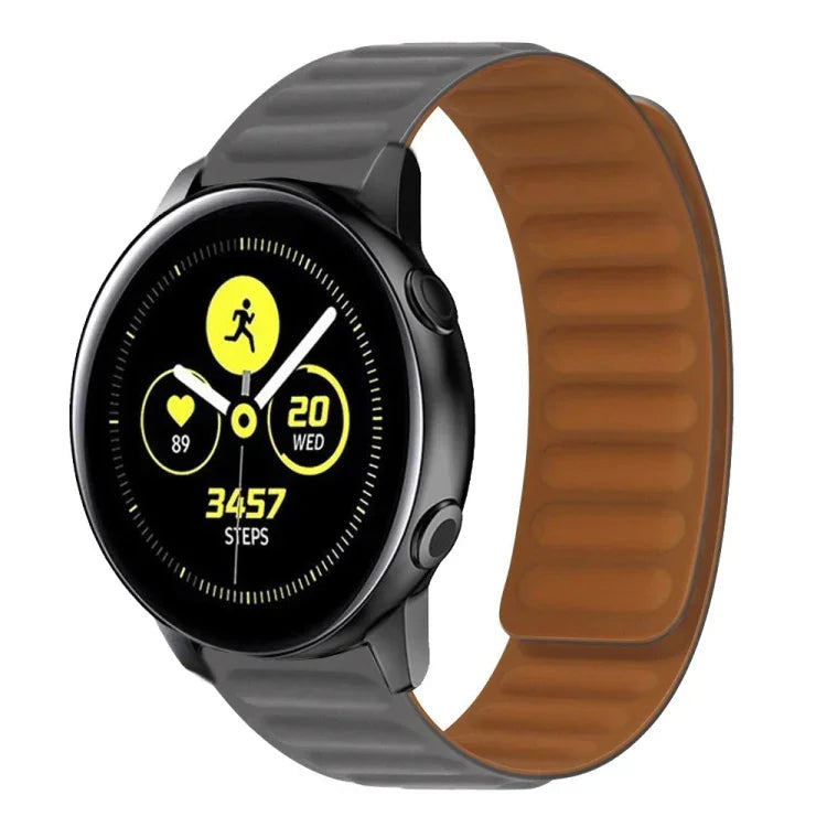 Magnetisches Silikon-Uhrenarmband, für Samsung Galaxy Watch 3 41 mm R850, Samsung Galaxy Gear Sport und Samsung Galaxy Watch Active