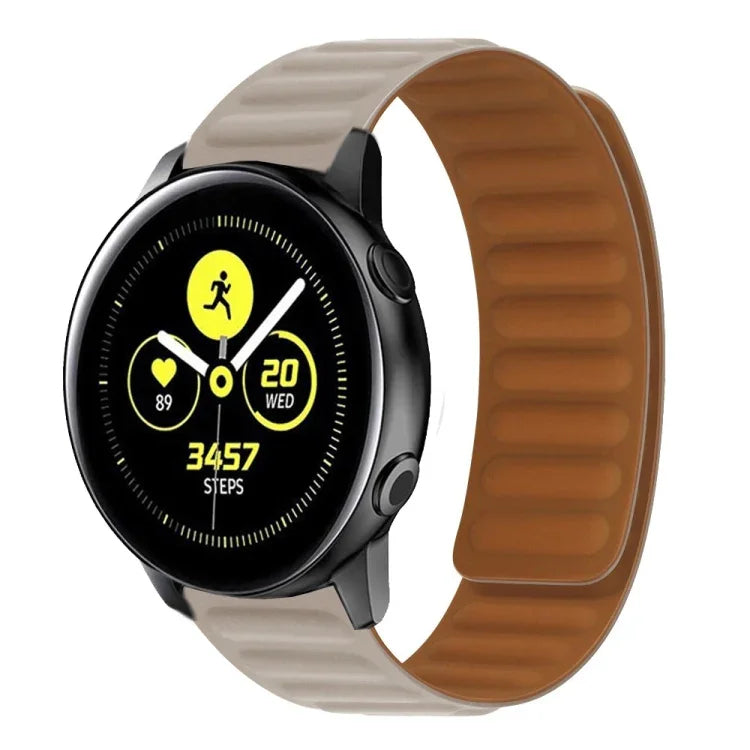 Magnetisches Silikon-Uhrenarmband, für Samsung Galaxy Watch 3 41 mm R850, Samsung Galaxy Gear Sport und Samsung Galaxy Watch Active