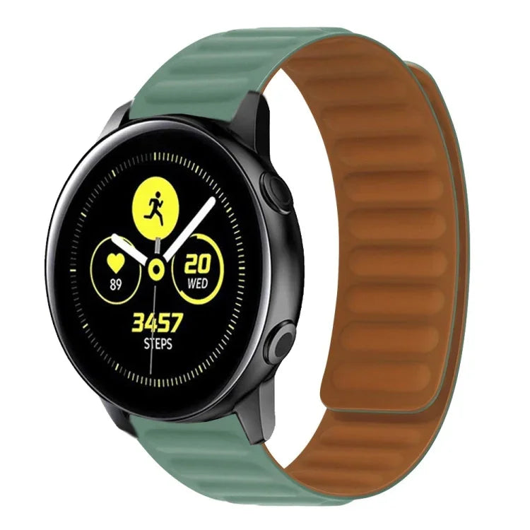Magnetisches Silikon-Uhrenarmband, für Samsung Galaxy Watch 3 41 mm R850, Samsung Galaxy Gear Sport und Samsung Galaxy Watch Active