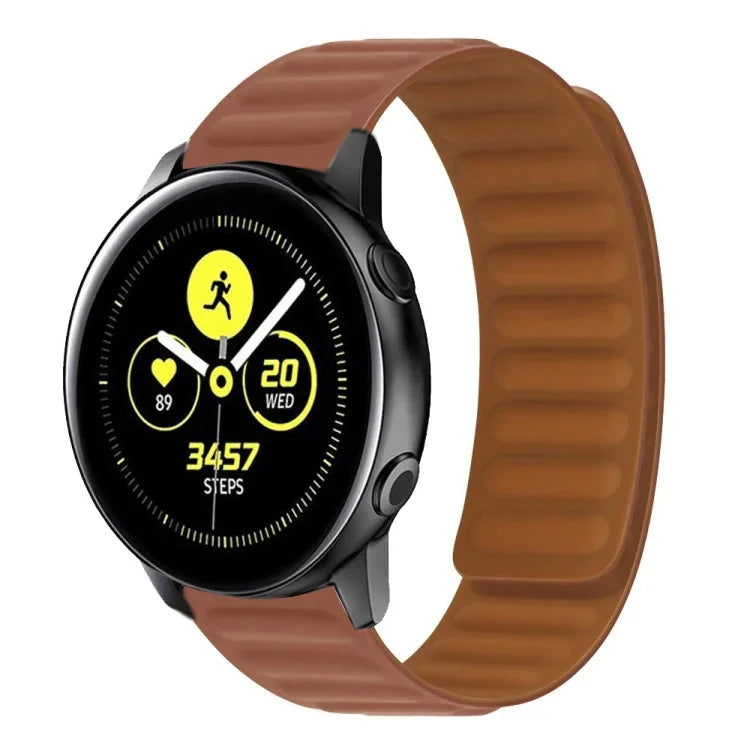 Magnetisches Silikon-Uhrenarmband, für Samsung Galaxy Watch 3 41 mm R850, Samsung Galaxy Gear Sport und Samsung Galaxy Watch Active