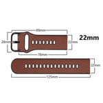 TPU +Lychee Pattern Leather Watch Strap, For Huawei Watch GT Runner / Watch GT 3 46mm, For Huawei Watch GT 3 42mm / Watch GT 2 42mm