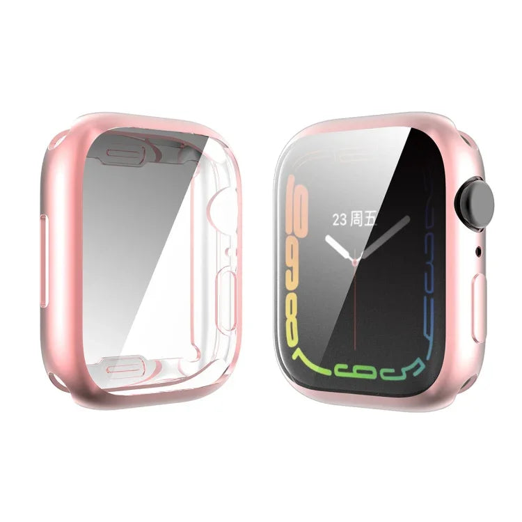 ENKAY Hat-Prince galvanisierte TPU-Hülle, für Apple Watch Series 9 / 8 / 7 41 mm, für Apple Watch Series 9 / 8 / 7 45 mm