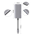 5-in-1 Datenlese-HUB-Adapter mit SD / TF / CF-Karten, Dual USB3.0 Anschlüssen, Dual USB3.0+SD / TF / CF-Karten