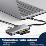 5-in-1 Datenlese-HUB-Adapter mit SD / TF / CF-Karten, Dual USB3.0 Anschlüssen, Dual USB3.0+SD / TF / CF-Karten