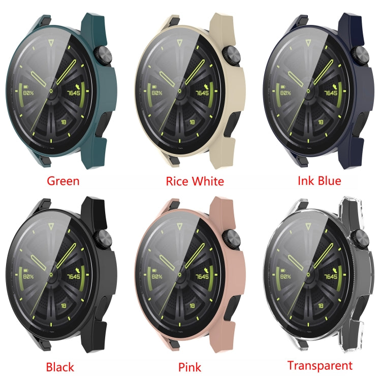Shockproof PC Case with Tempered Glass Film, For Huawe Watch GT 3 46mm, For Huawe Watch GT 3 42mm