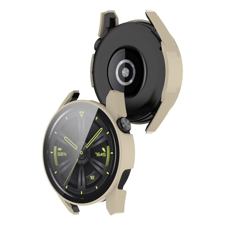 Shockproof PC Case with Tempered Glass Film, For Huawe Watch GT 3 46mm, For Huawe Watch GT 3 42mm