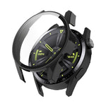 Shockproof PC Case with Tempered Glass Film, For Huawe Watch GT 3 46mm, For Huawe Watch GT 3 42mm