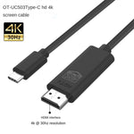 OT-UC503 4K USB Typ C Stecker zu HDMI Stecker Bildschirmkabel