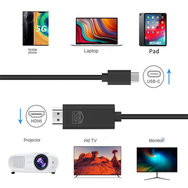 OT-UC503 4K USB Typ C Stecker zu HDMI Stecker Bildschirmkabel