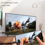 OT-UC503 4K USB Typ C Stecker zu HDMI Stecker Bildschirmkabel