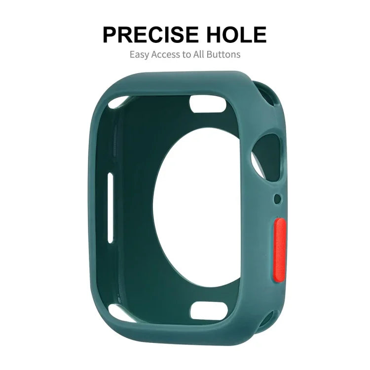 ENKAY TPU-Hülle + PET-Displayschutzfolie mit vollständiger Abdeckung, für Apple Watch Series 8/7 (41 mm) und Apple Watch Series 8/7 (45 mm)