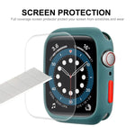 ENKAY TPU-Hülle + PET-Displayschutzfolie mit vollständiger Abdeckung, für Apple Watch Series 8/7 (41 mm) und Apple Watch Series 8/7 (45 mm)