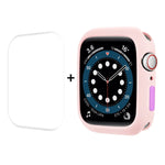 ENKAY TPU-Hülle + PET-Displayschutzfolie mit vollständiger Abdeckung, für Apple Watch Series 8/7 (41 mm) und Apple Watch Series 8/7 (45 mm)