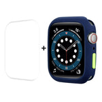 ENKAY TPU-Hülle + PET-Displayschutzfolie mit vollständiger Abdeckung, für Apple Watch Series 8/7 (41 mm) und Apple Watch Series 8/7 (45 mm)