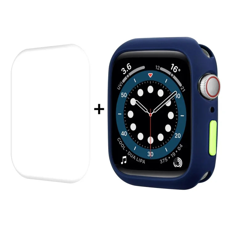 ENKAY TPU-Hülle + PET-Displayschutzfolie mit vollständiger Abdeckung, für Apple Watch Series 8/7 (41 mm) und Apple Watch Series 8/7 (45 mm)