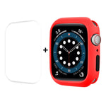 ENKAY TPU-Hülle + PET-Displayschutzfolie mit vollständiger Abdeckung, für Apple Watch Series 8/7 (41 mm) und Apple Watch Series 8/7 (45 mm)