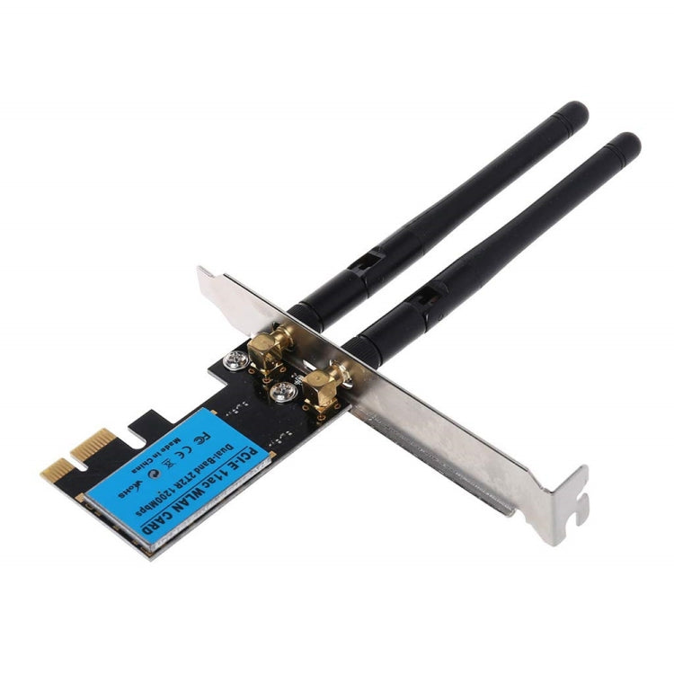 1200Mbps 5G / 2.4G Dual-Band PCIe Wireless-Netzwerkkarte