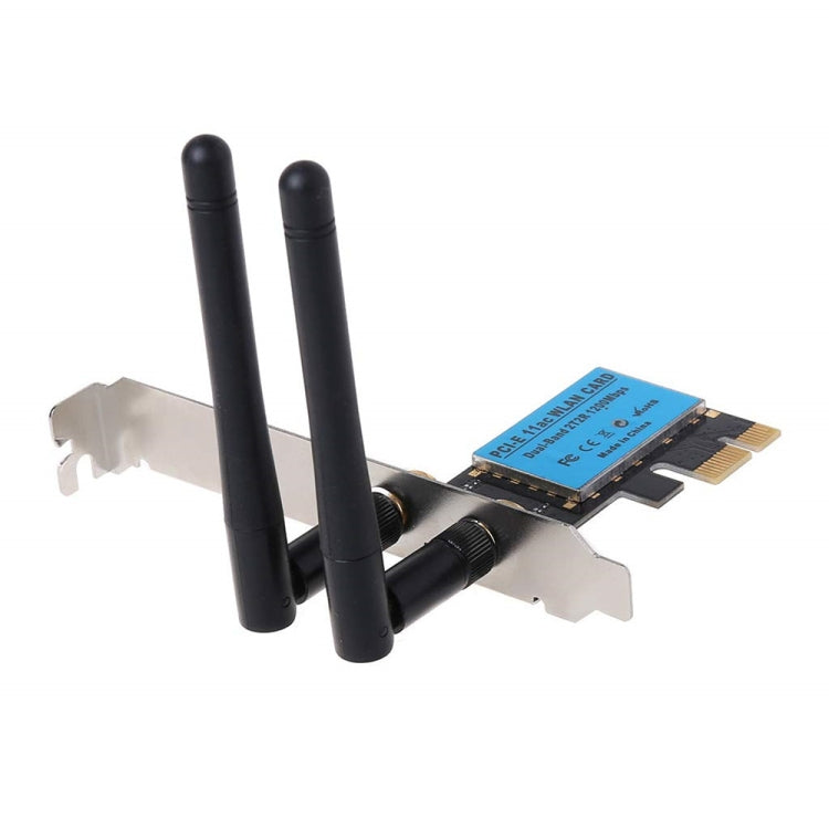 1200Mbps 5G / 2.4G Dual-Band PCIe Wireless-Netzwerkkarte