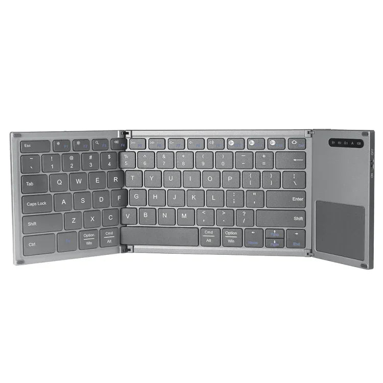 B066S Multifunktionale, ultradünne Mini-Funk-Bluetooth-Tastatur mit drei Faltmechanismen, B066S