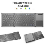 B066S Multifunktionale, ultradünne Mini-Funk-Bluetooth-Tastatur mit drei Faltmechanismen, B066S