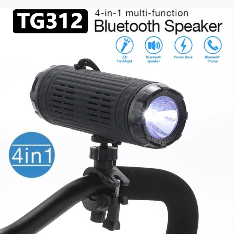 T&G TG312 LED Tragbarer Multifunktionaler Kabelloser Bluetooth-Lautsprecher für den Außenbereich