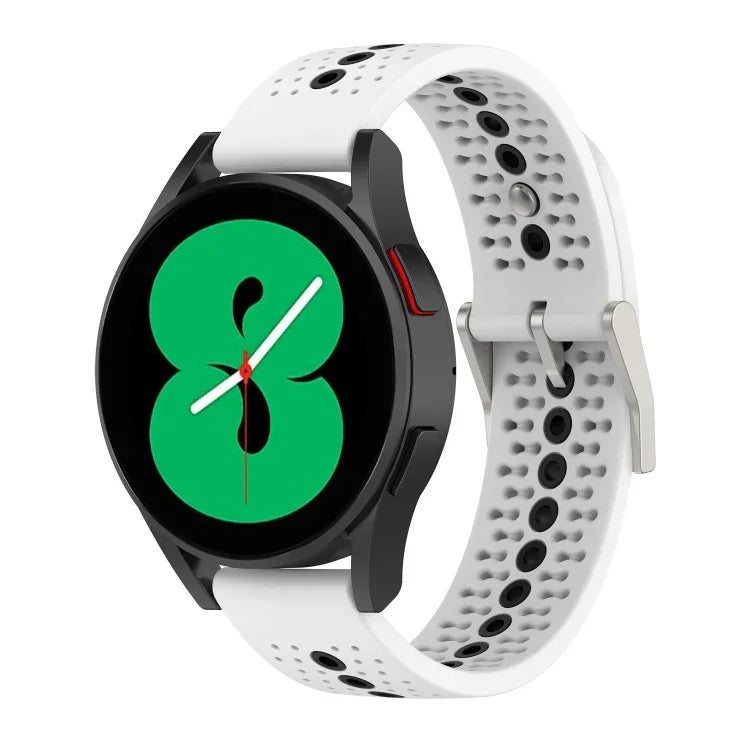 Zweifarbiges, atmungsaktives Silikonarmband, für Samsung Gear S2 Classic und Samsung Galaxy Gear Sport