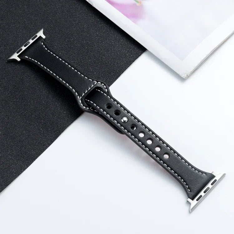 Uhrenarmband aus Mikrofaserleder für Apple Watch Series 7 (41 mm), 6, SE, 5 und 4 (40 mm), 3, 2 und 1 (38 mm) und 7 (45 mm), 6, SE, 5 und 4 (44 mm) sowie 3, 2 und 1 (42 mm).