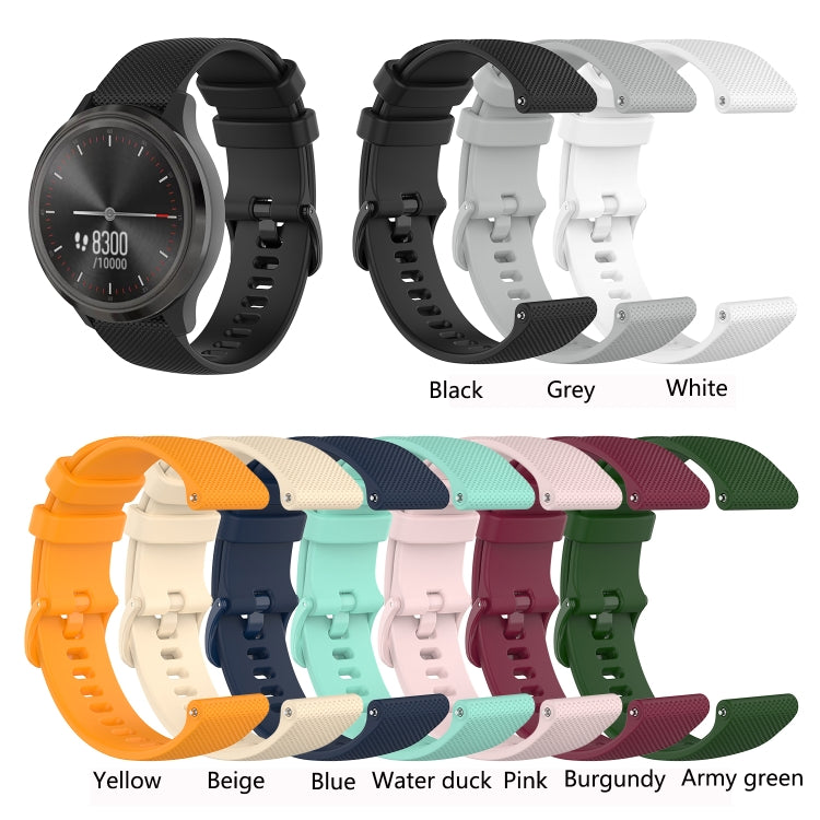 Small Lattice Silicone Sports Strap, For Garmin Vivomove, For Garmin Venu 2 Plus, For Garmin Forerunner 158, For Garmin Forerunner 55