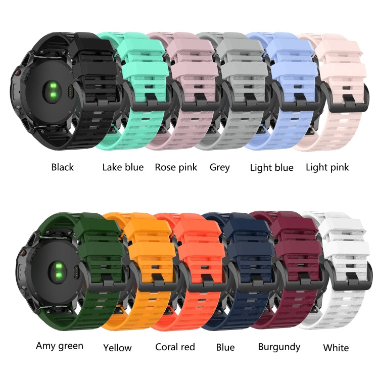 26mm Silicone Sports Strap, For Garmin Fenix 7X, For Garmin Fenix 6X, For Garmin Fenix 6X Pro
