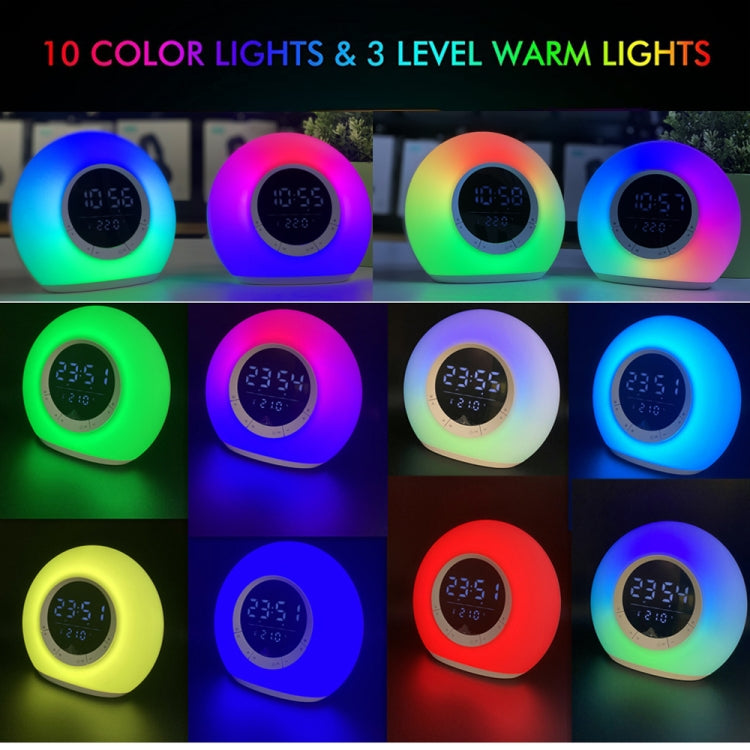 P11 LED-Atmosphärenlicht-Bluetooth-Lautsprecher mit Alarm- und Temperaturanzeige, P11