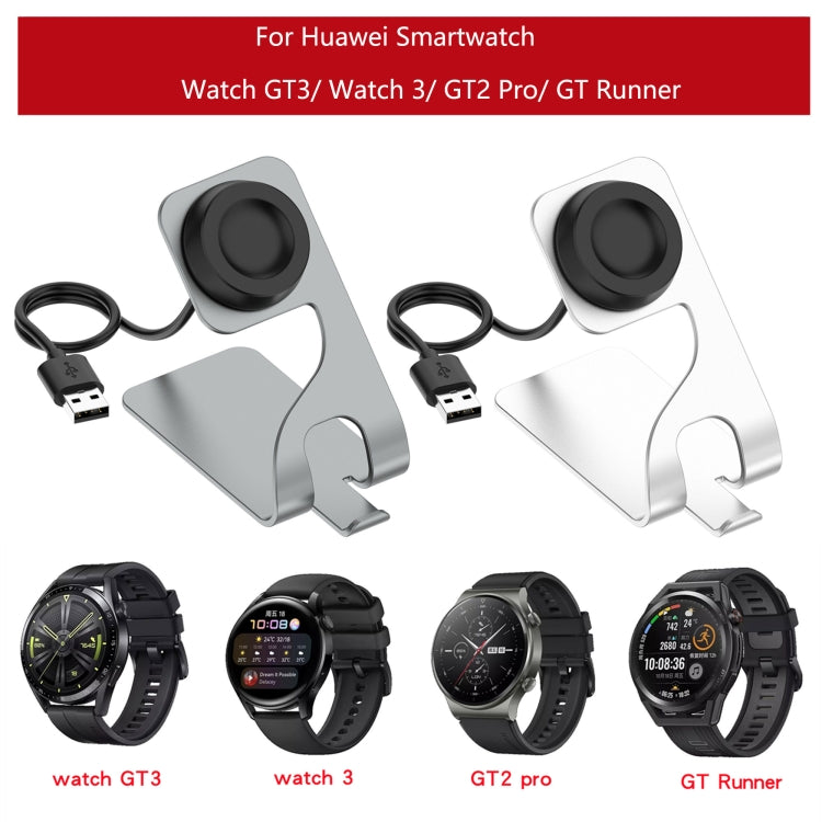 Rotatable Magnetic Metal Charging Base, For Huawe Watch D, For Huawei Watch GT3, For Huawei Watch 3, For Huawei Watch 3 Pro, For Huawei Watch GT Runner, For  Huawei Watch GT2 Pro, For Huawei Watch GT2 Pro ECG