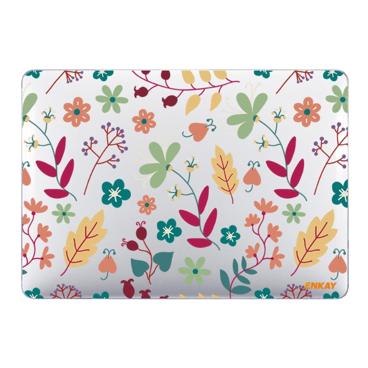 ENKAY Flower Series Muster Laptop-Schutzhülle aus Kristall für MacBook Air 13,3 Zoll A1932 / A2179 / A2337, Für MacBook Air 13,3 Zoll A1932 / A2179 / A2337