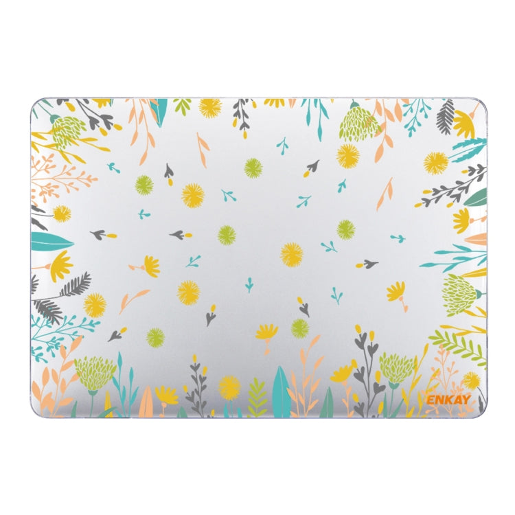 ENKAY Flower Series Muster Laptop-Schutzhülle aus Kristall für MacBook Air 13,3 Zoll A1932 / A2179 / A2337, Für MacBook Air 13,3 Zoll A1932 / A2179 / A2337