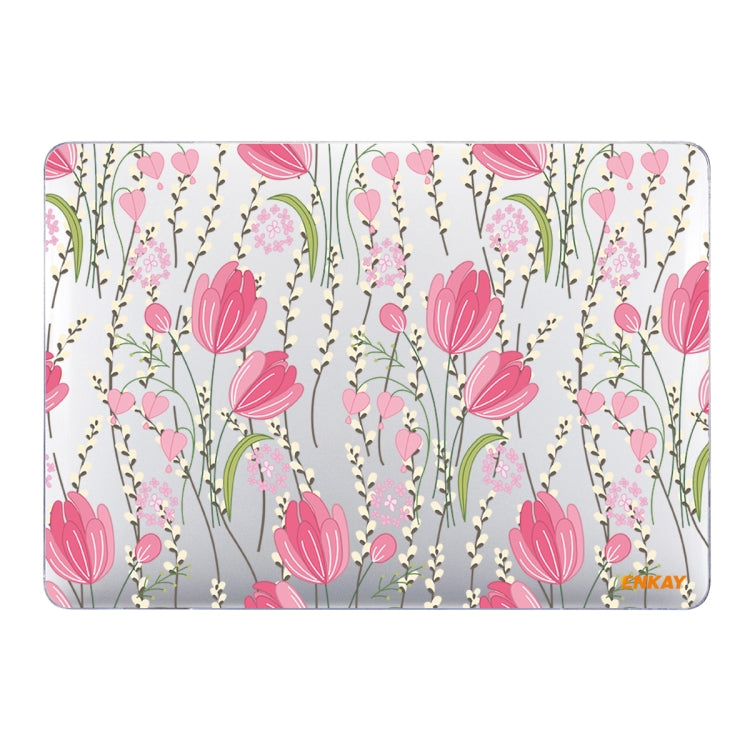 ENKAY Flower Series Muster Laptop-Schutzhülle aus Kristall für MacBook Air 13,3 Zoll A1932 / A2179 / A2337, Für MacBook Air 13,3 Zoll A1932 / A2179 / A2337