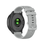 22mm Checkered Silicone Strap, For Samsung Galaxy Watch3 45MM, For Samsung Galaxy Watch 46mm, For Samsung Gear S3 Classic