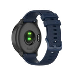 22mm Checkered Silicone Strap, For Samsung Galaxy Watch3 45MM, For Samsung Galaxy Watch 46mm, For Samsung Gear S3 Classic